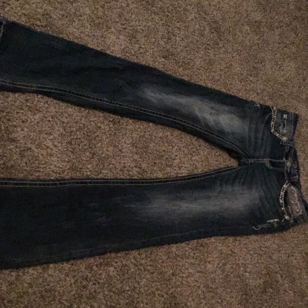 Grace in L.A Sparkly Red, White and Blue Jeans